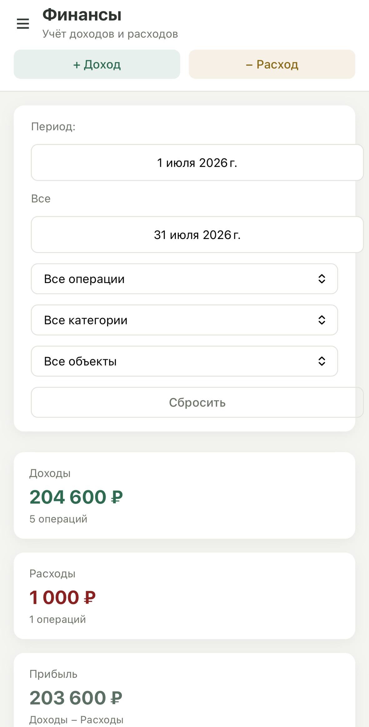 Финансы – доходы и расходы Хан‑Гэр